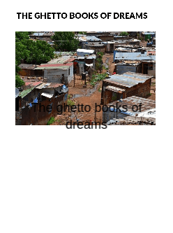 The ghetto books of dreams cover