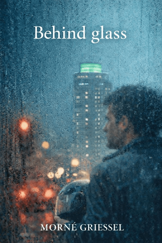 Behind glass cover