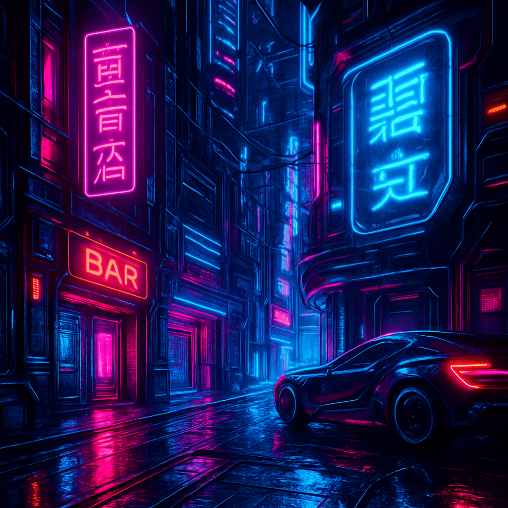 Neon Shadows: A Cyberpunk Tale cover